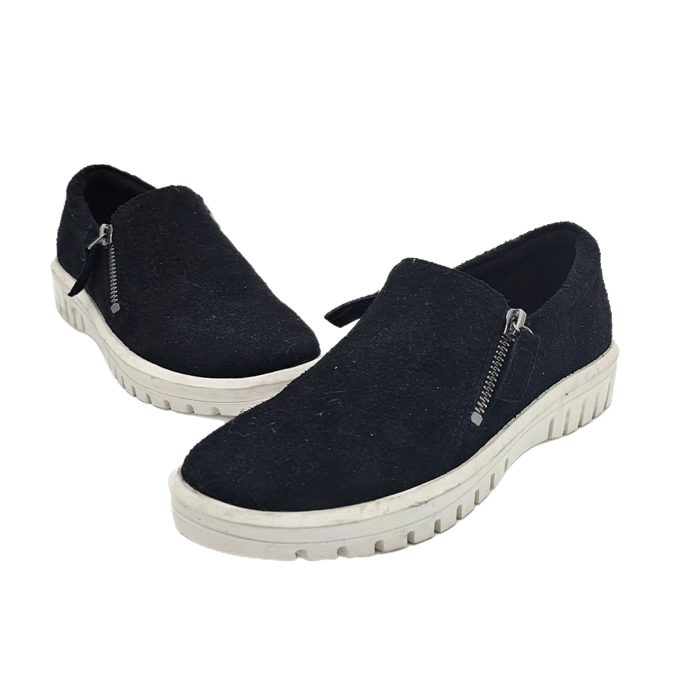 Blondo Waterproof Women's Black Leather Faith Slip-On Trainer Shoe Size 8.5